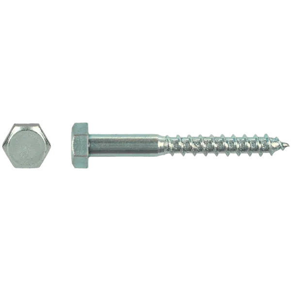 Houtdraadbouten verzinkt   8.0 x120 mm Din 571 verpakking 100 stuks