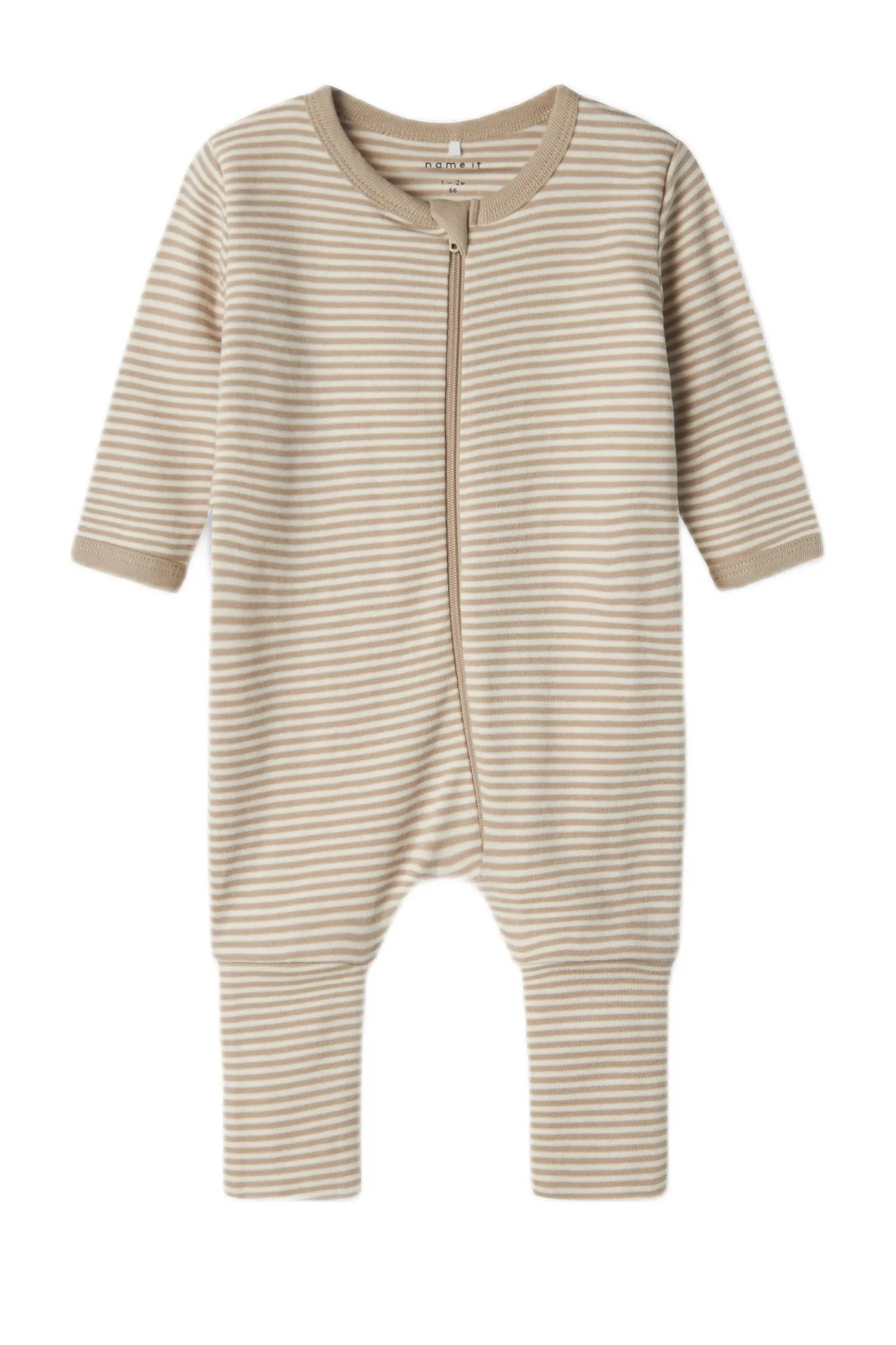 Name it BABY pyjama set van 2 donkerblauw wit Beige Jongens Katoen Ronde hals 104